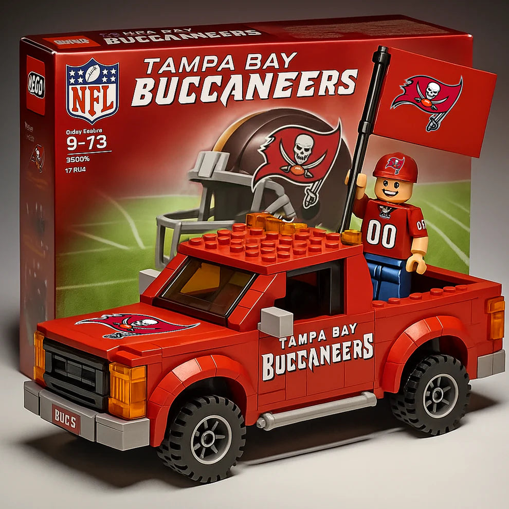 NFL Building Blocks Truck Toy Set