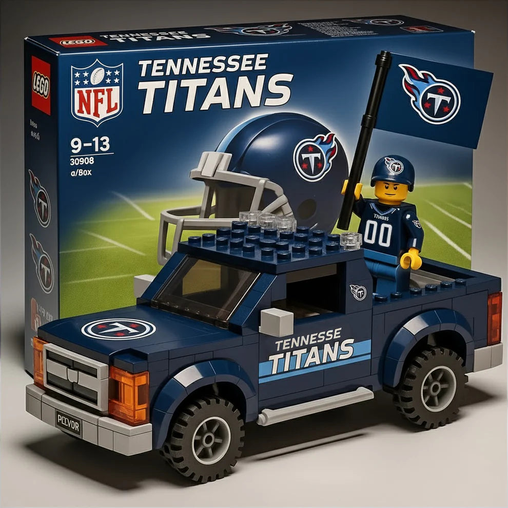 NFL Building Blocks Truck Toy Set