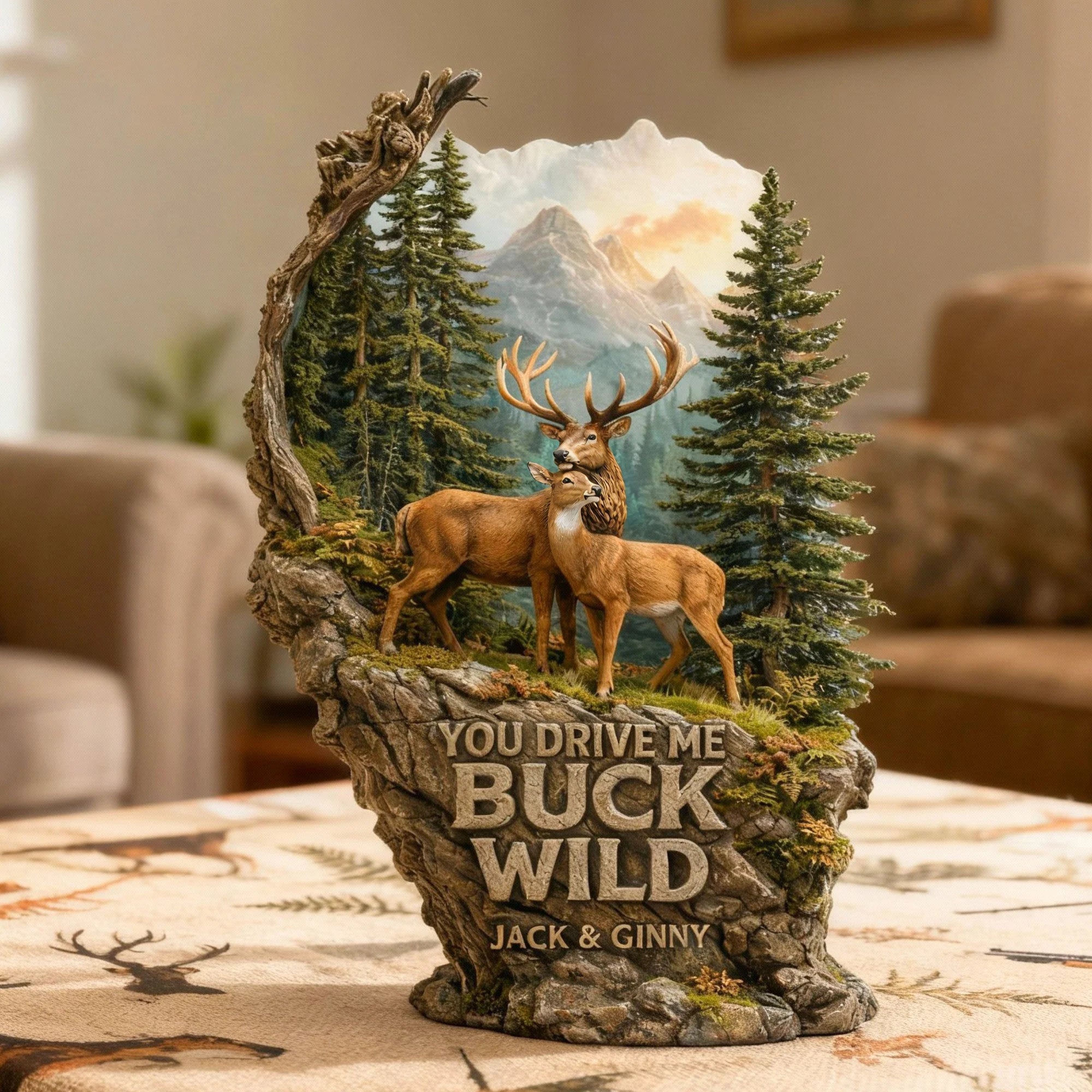 Hunting Couple Acrylic Plaque - Personalized Gifts For Couple