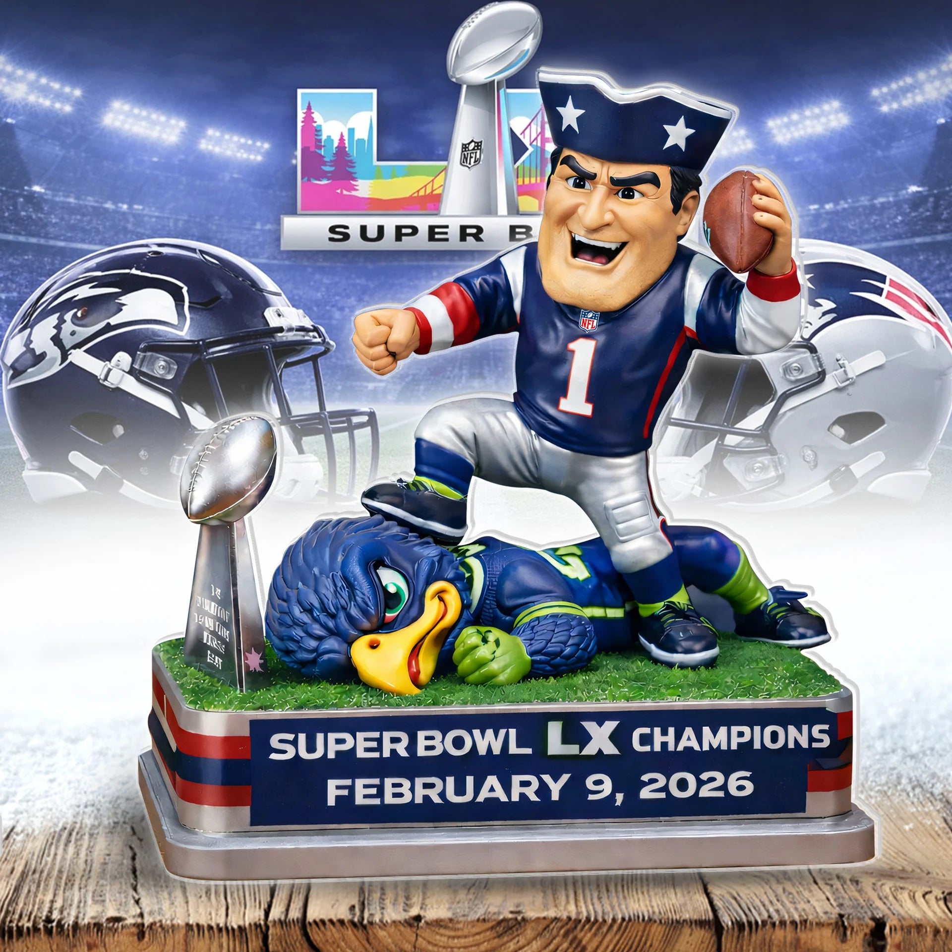 Super Bowl LX Acrylic Block Plaque Gifts For Fans - Limited Edition
