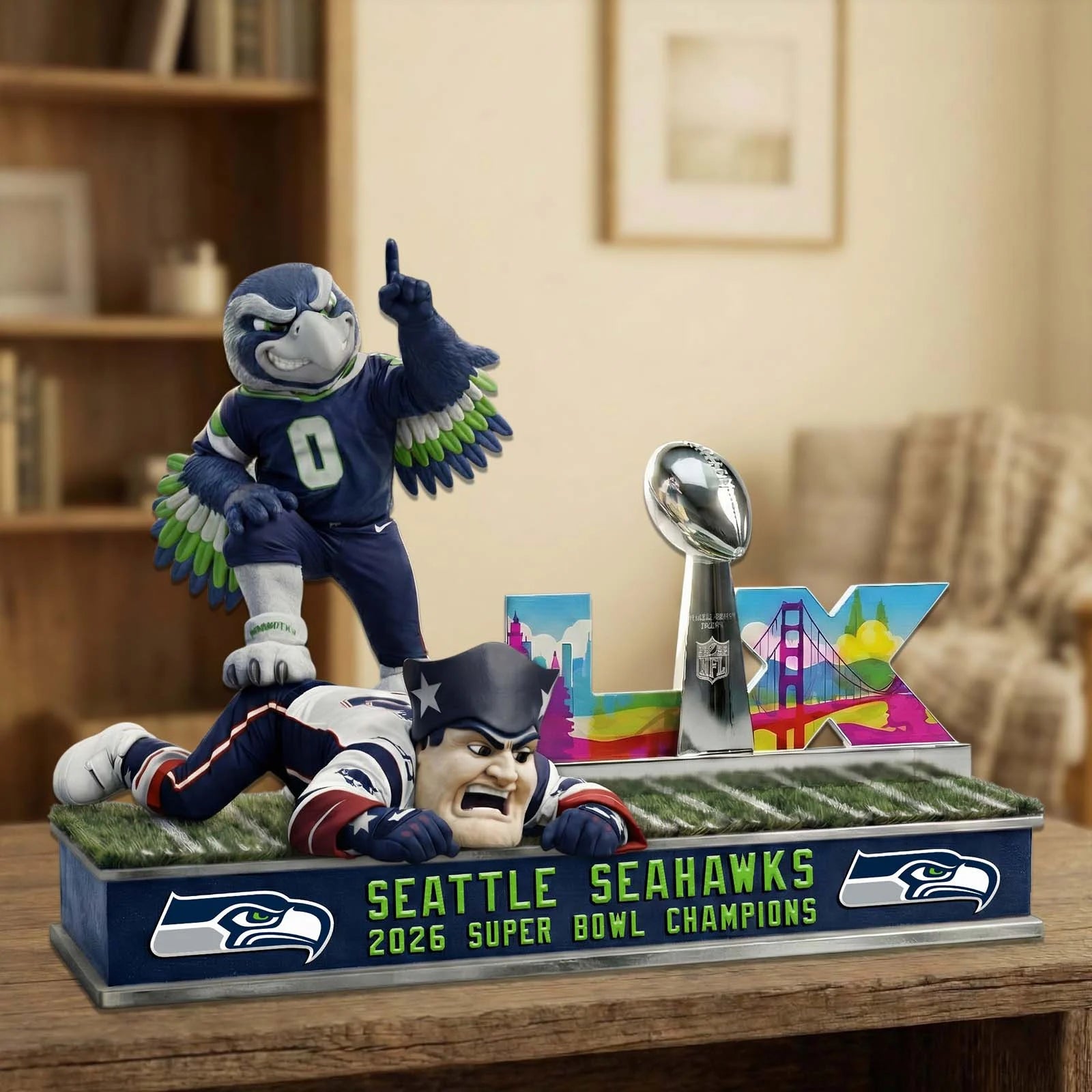 Seattle Seahawks Super Bowl 2026 Champions Acrylic Plaque