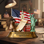250th America Anniversary Acrylic Plaque - Personalized Gifts For Patriots