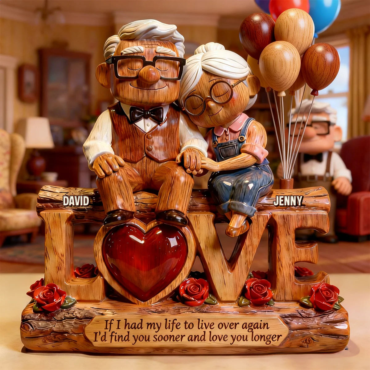 Romantic Couple Acrylic Plaque – Personalized Gifts For Couple