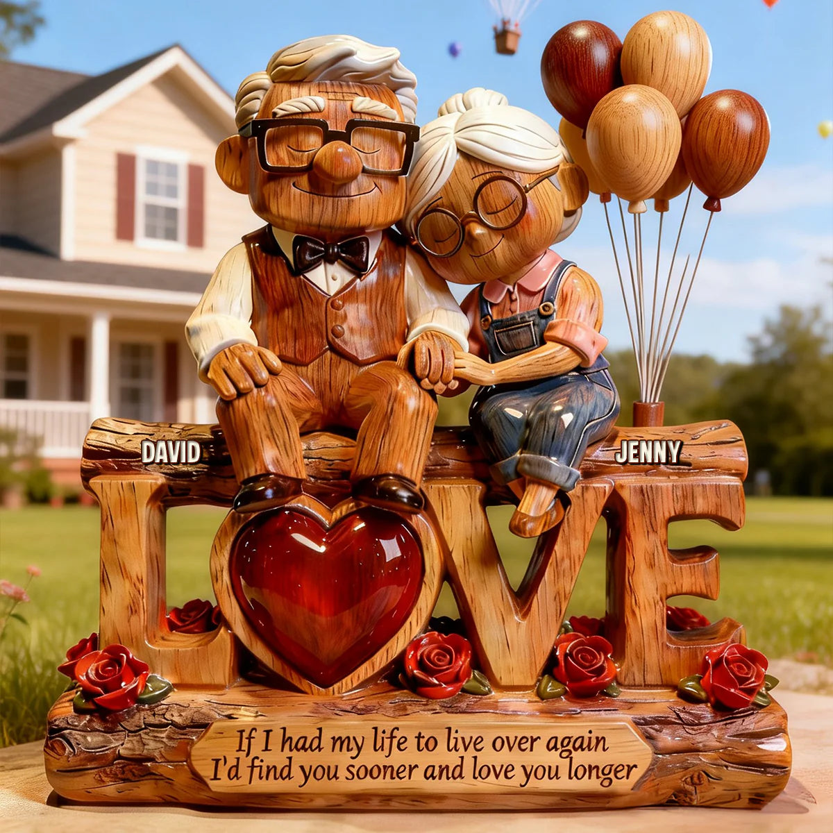 Romantic Couple Acrylic Plaque – Personalized Gifts For Couple