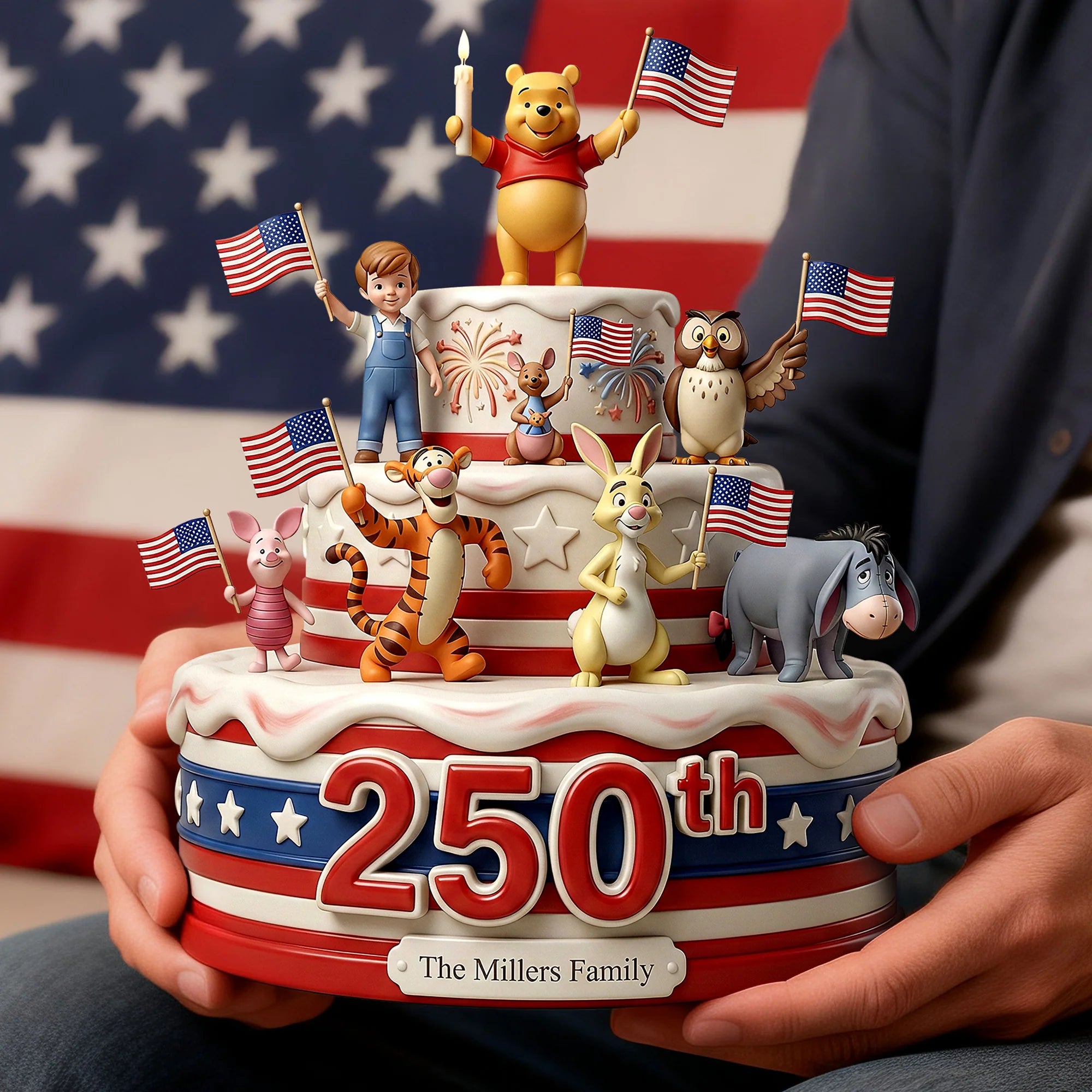 250th Celebration Keepsake Acrylic Plaque - Personalized Gift For Patriotic Anniversary Plaque