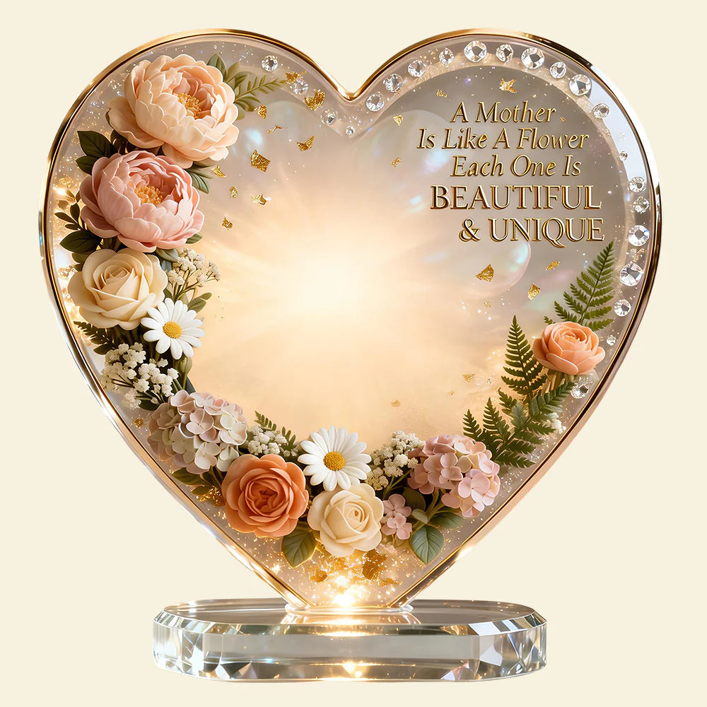 To My Beautiful Mom Acrylic Plaque - Custom Photo Gift For Mothers