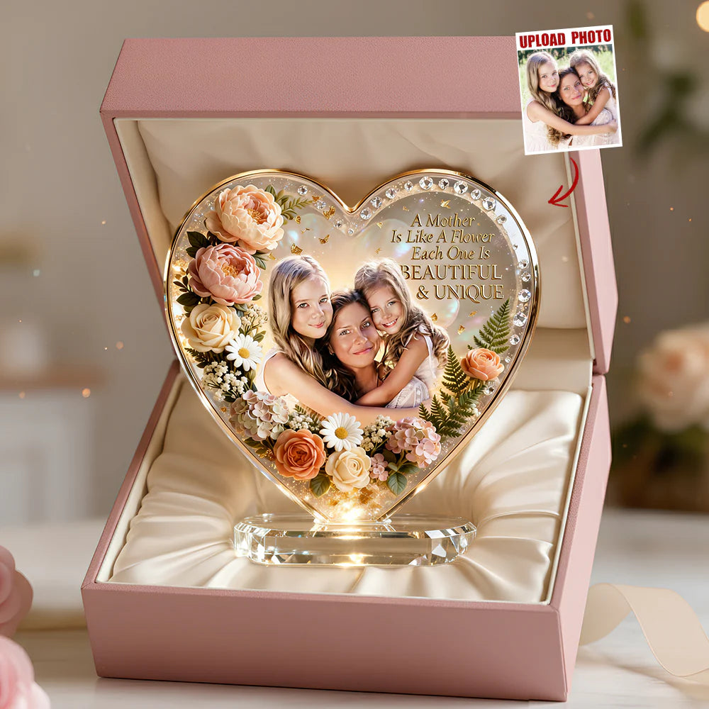 To My Beautiful Mom Acrylic Plaque - Custom Photo Gift For Mothers