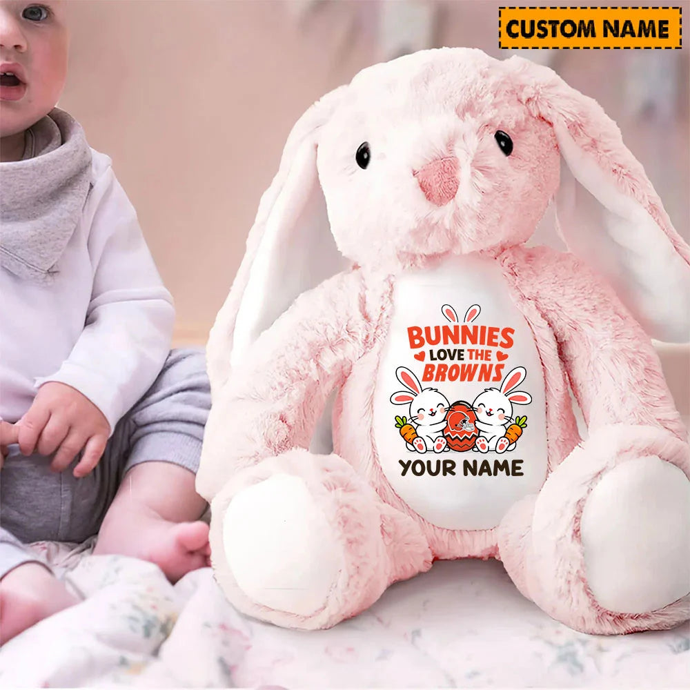 NFL Custom Name Stuffed Bunny Easter Gift For Fans - Limited Edition