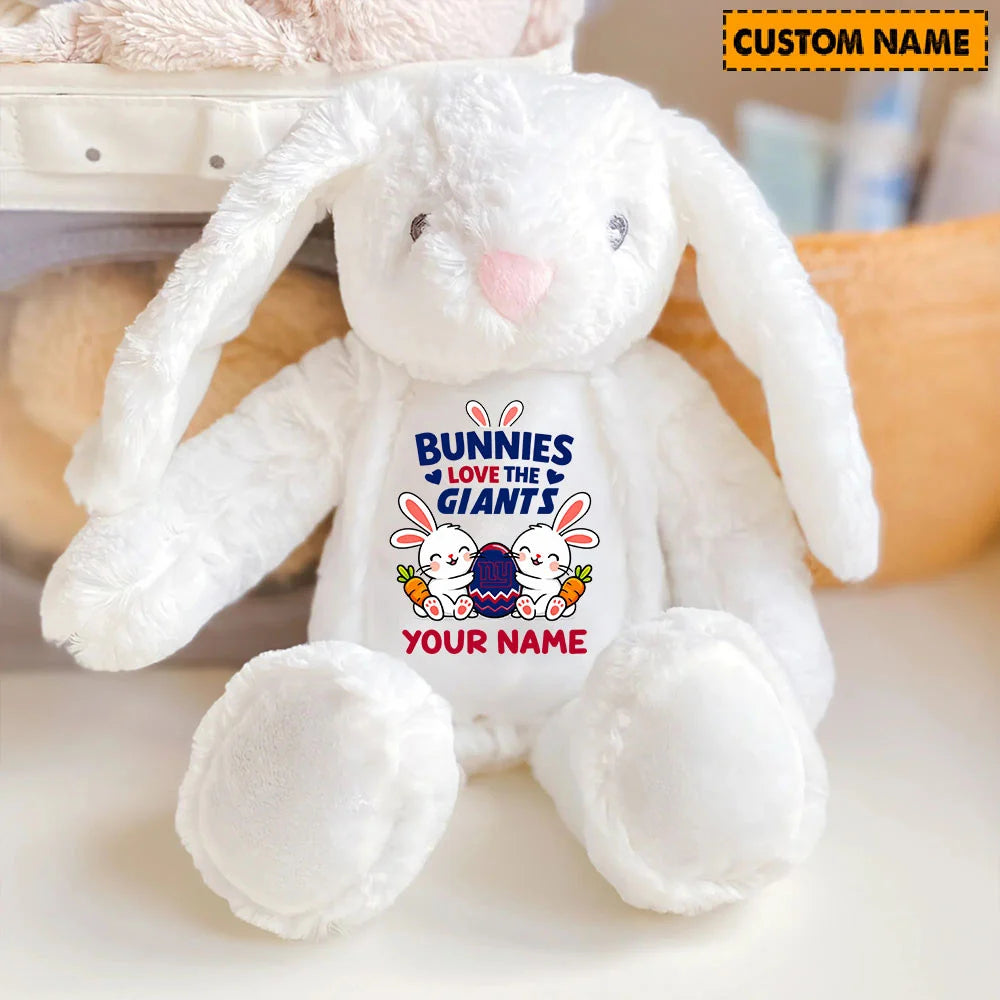 NFL Custom Name Stuffed Bunny Easter Gift For Fans - Limited Edition