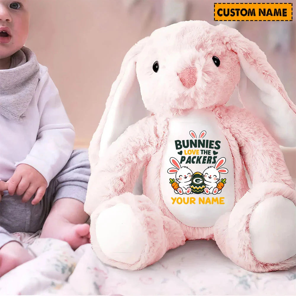 NFL Custom Name Stuffed Bunny Easter Gift For Fans - Limited Edition