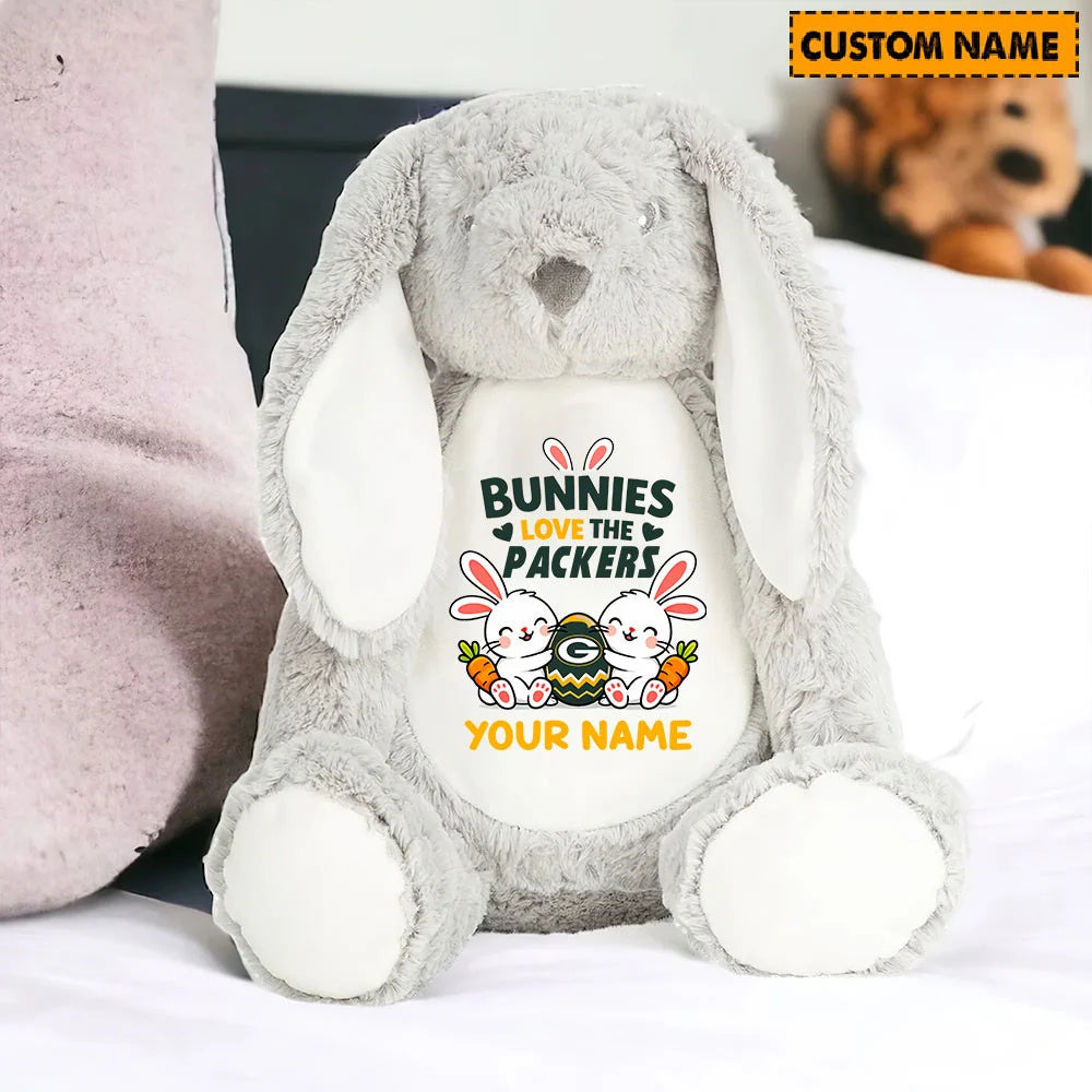 NFL Custom Name Stuffed Bunny Easter Gift For Fans - Limited Edition
