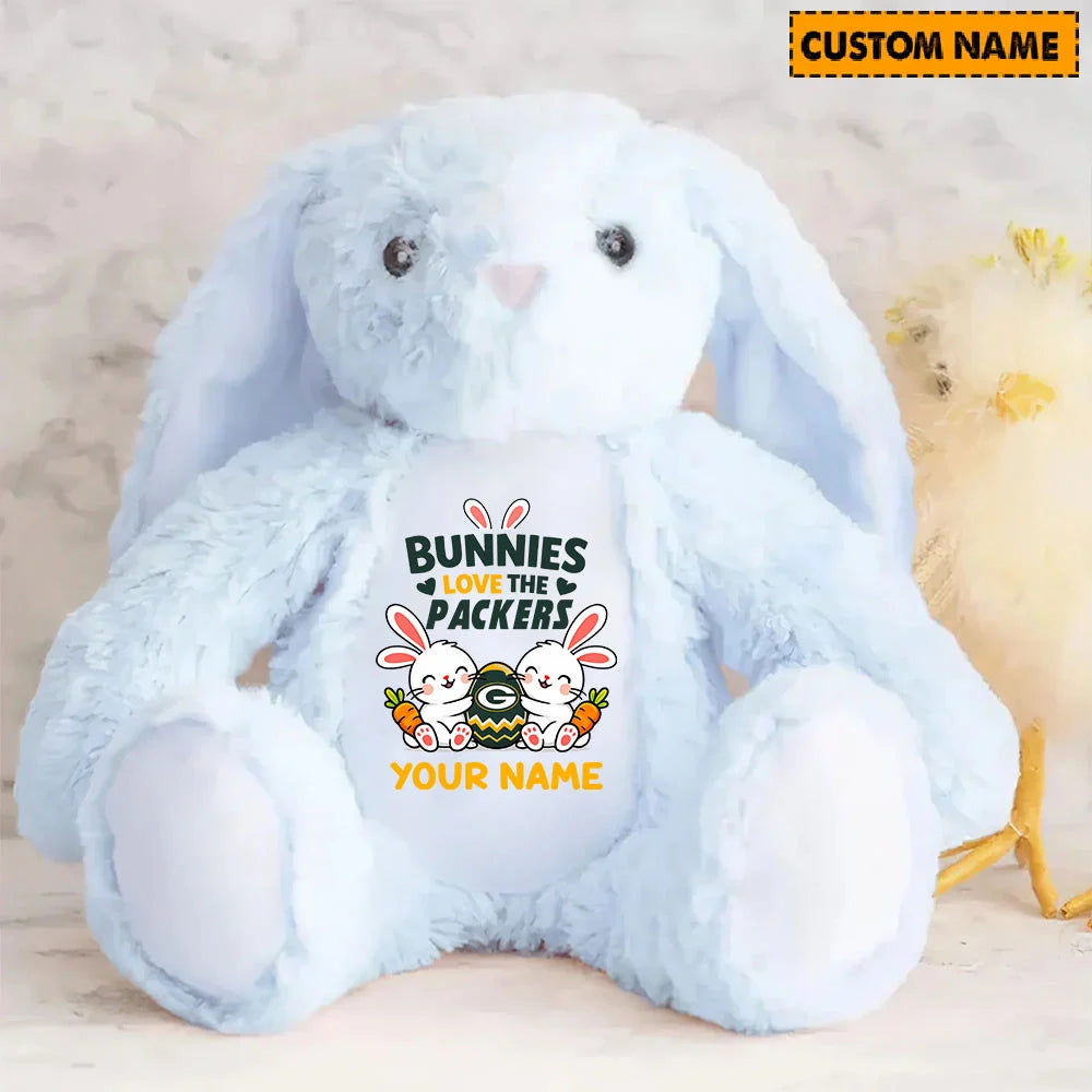 NFL Custom Name Stuffed Bunny Easter Gift For Fans - Limited Edition