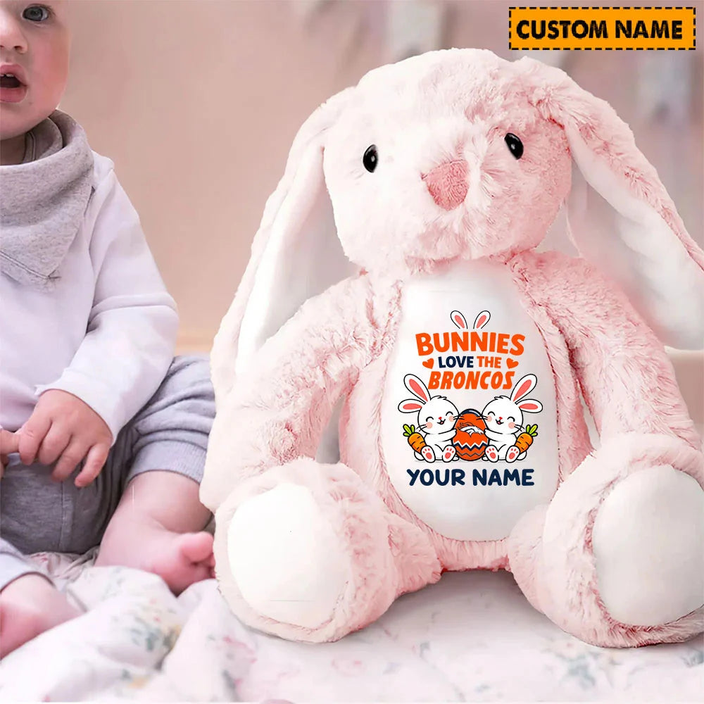 NFL Custom Name Stuffed Bunny Easter Gift For Fans - Limited Edition