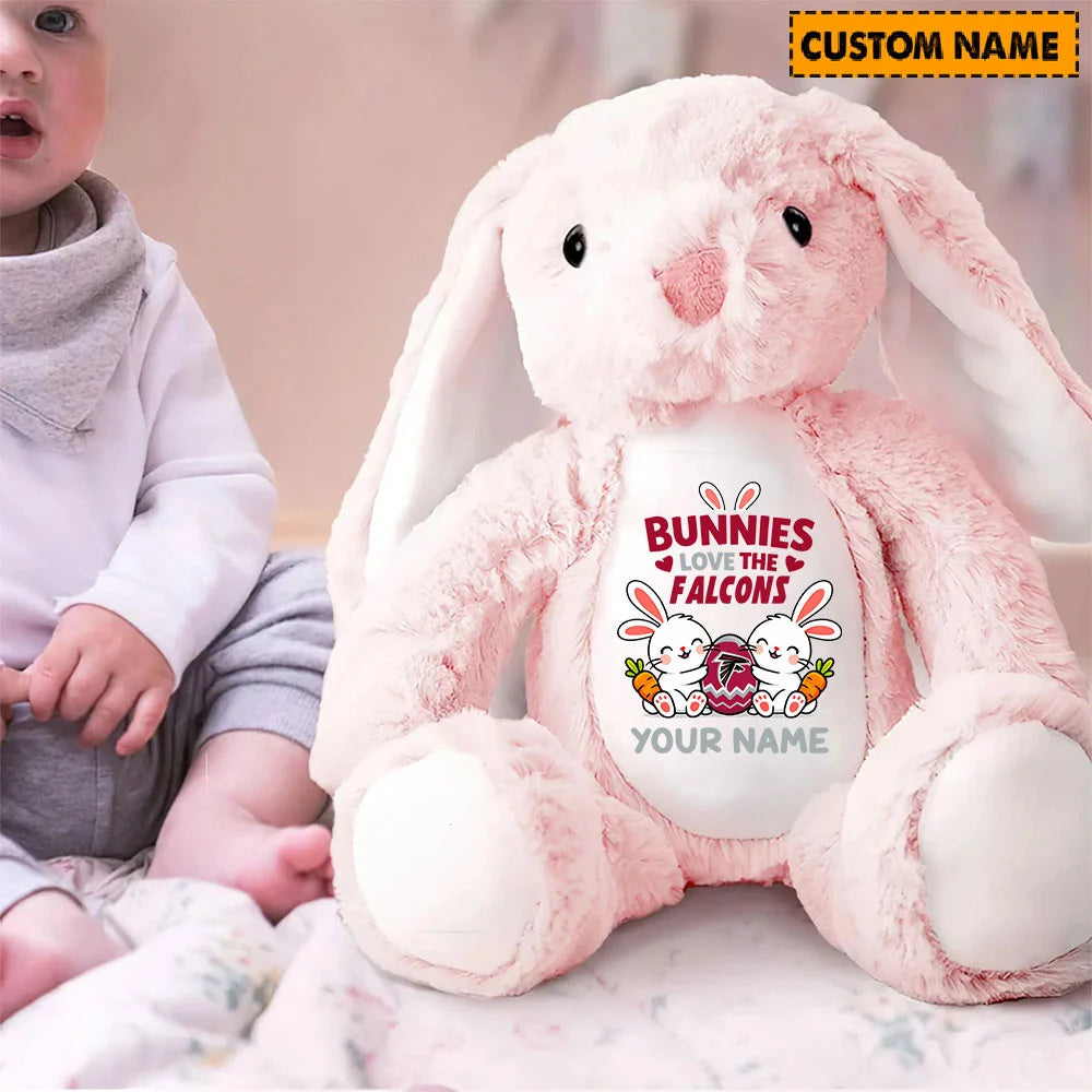 NFL Custom Name Stuffed Bunny Easter Gift For Fans - Limited Edition