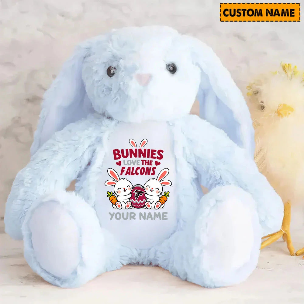NFL Custom Name Stuffed Bunny Easter Gift For Fans - Limited Edition