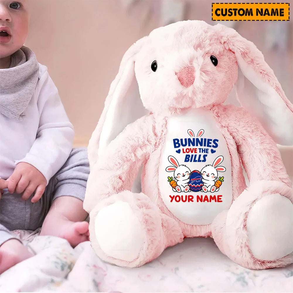 NFL Custom Name Stuffed Bunny Easter Gift For Fans - Limited Edition