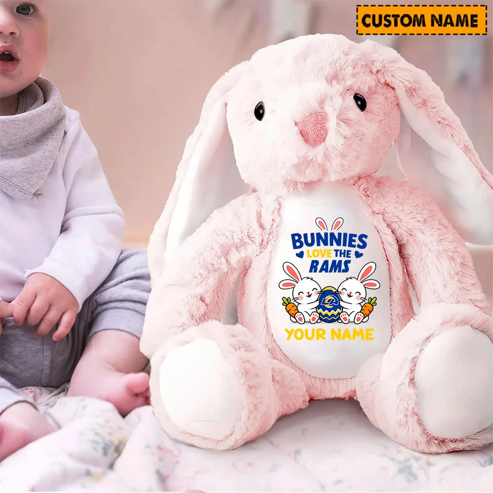 NFL Custom Name Stuffed Bunny Easter Gift For Fans - Limited Edition