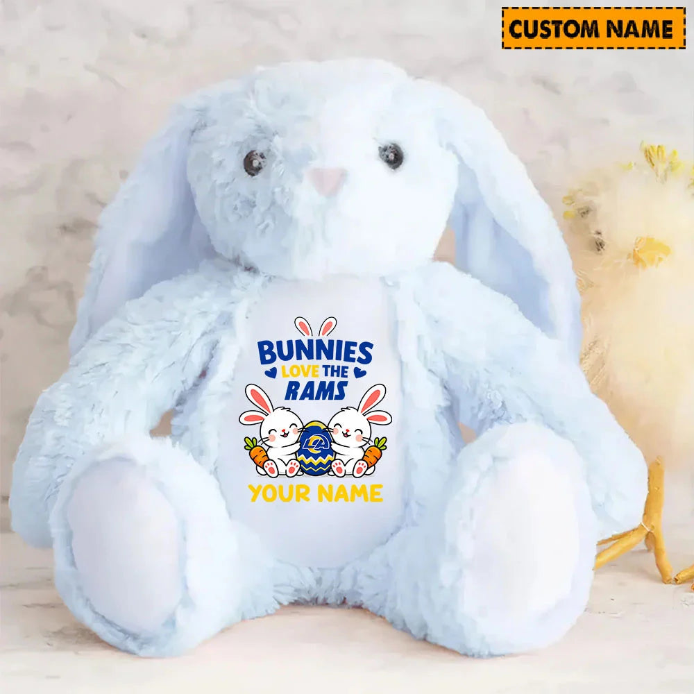 NFL Custom Name Stuffed Bunny Easter Gift For Fans - Limited Edition
