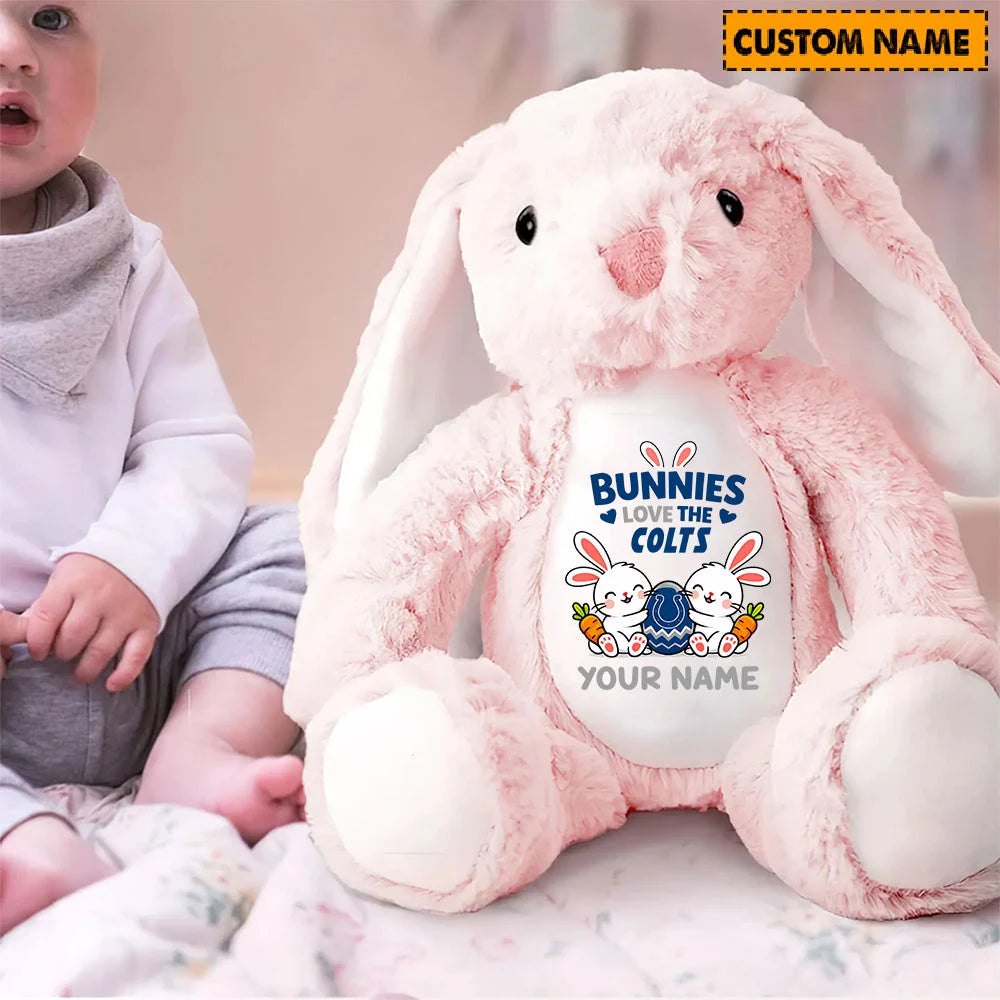 NFL Custom Name Stuffed Bunny Easter Gift For Fans - Limited Edition