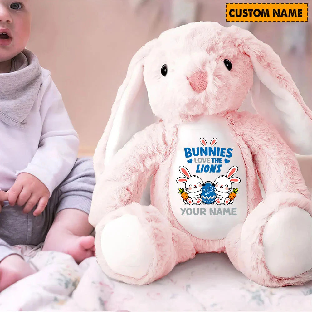 NFL Custom Name Stuffed Bunny Easter Gift For Fans - Limited Edition