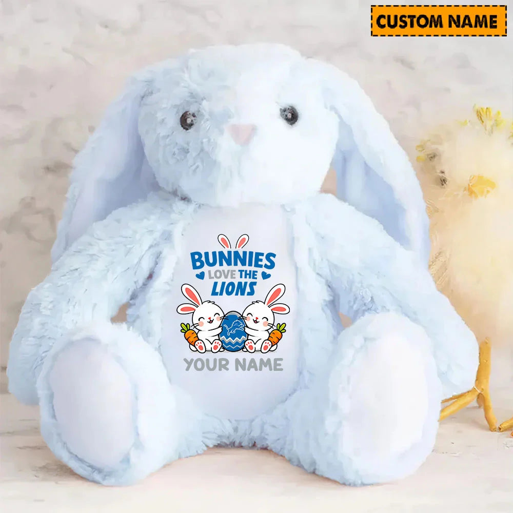 NFL Custom Name Stuffed Bunny Easter Gift For Fans - Limited Edition