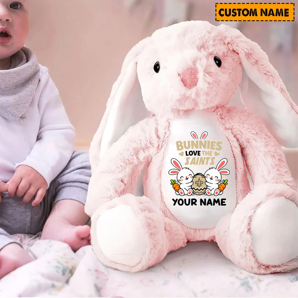 NFL Custom Name Stuffed Bunny Easter Gift For Fans - Limited Edition