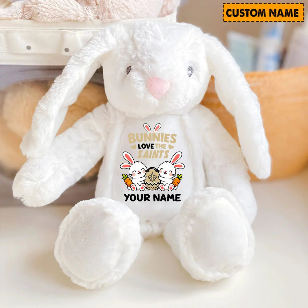 NFL Custom Name Stuffed Bunny Easter Gift For Fans - Limited Edition