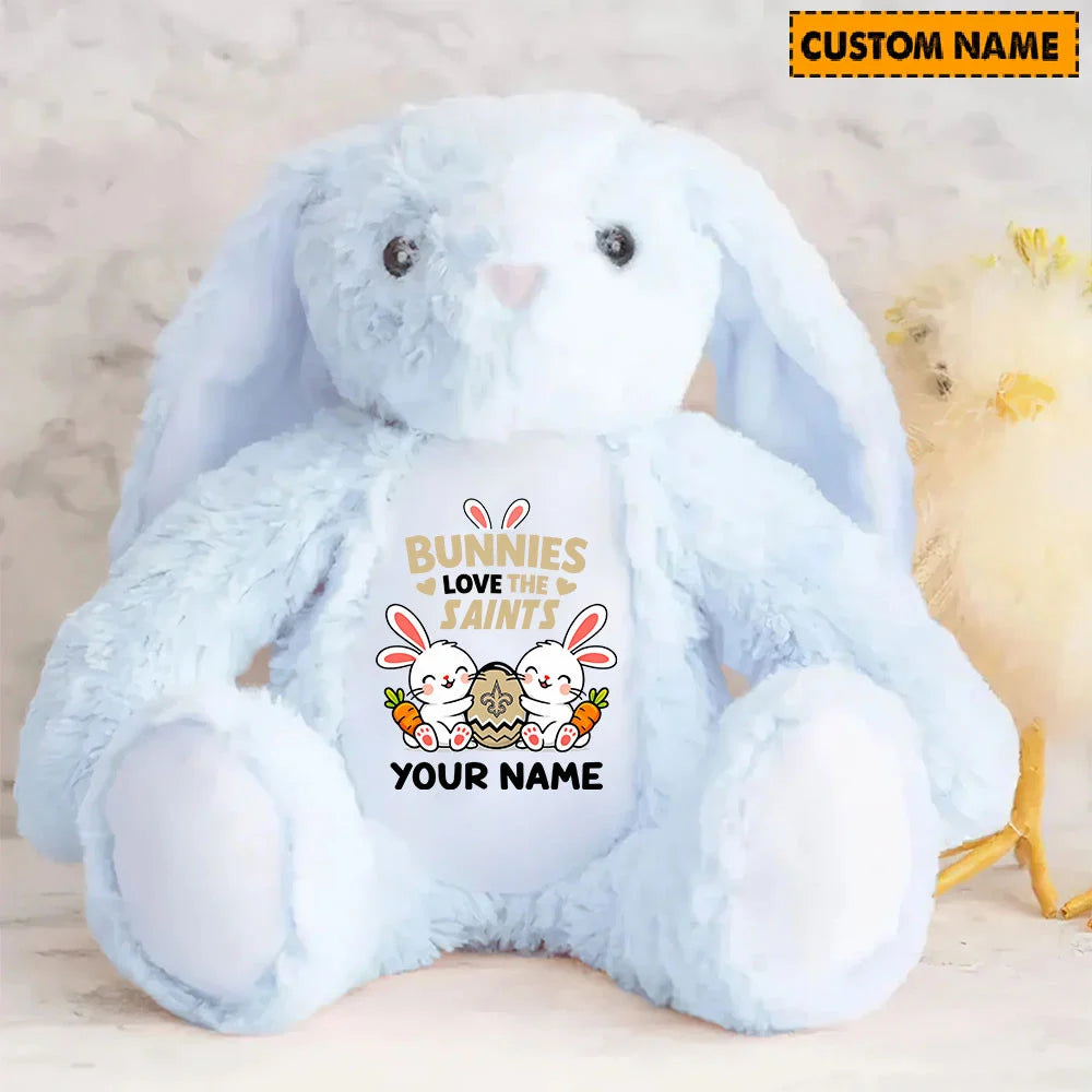 NFL Custom Name Stuffed Bunny Easter Gift For Fans - Limited Edition