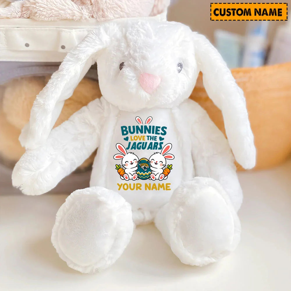 NFL Custom Name Stuffed Bunny Easter Gift For Fans - Limited Edition