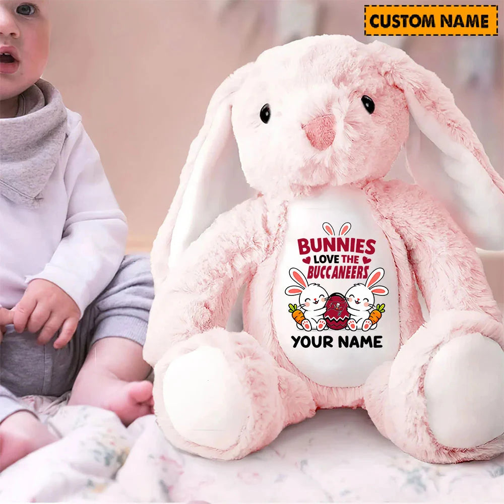 NFL Custom Name Stuffed Bunny Easter Gift For Fans - Limited Edition