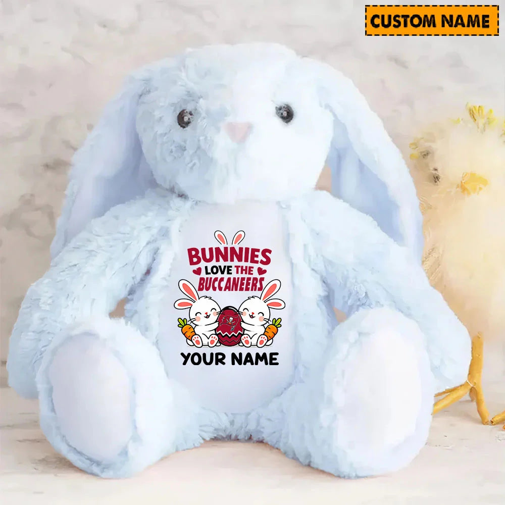 NFL Custom Name Stuffed Bunny Easter Gift For Fans - Limited Edition
