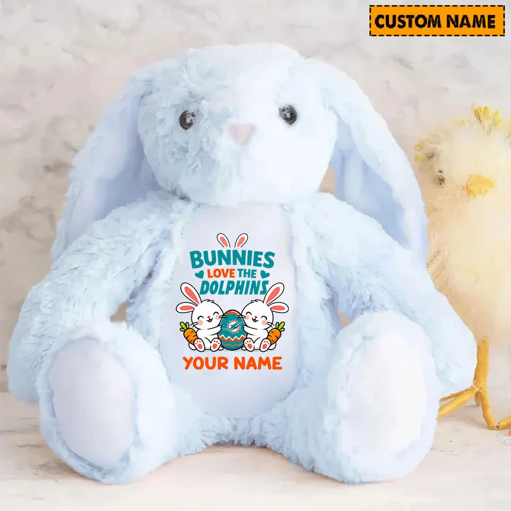 NFL Custom Name Stuffed Bunny Easter Gift For Fans - Limited Edition