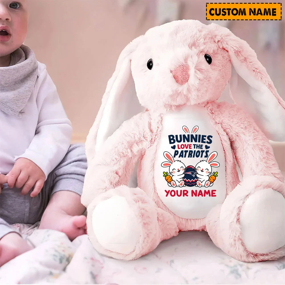NFL Custom Name Stuffed Bunny Easter Gift For Fans - Limited Edition