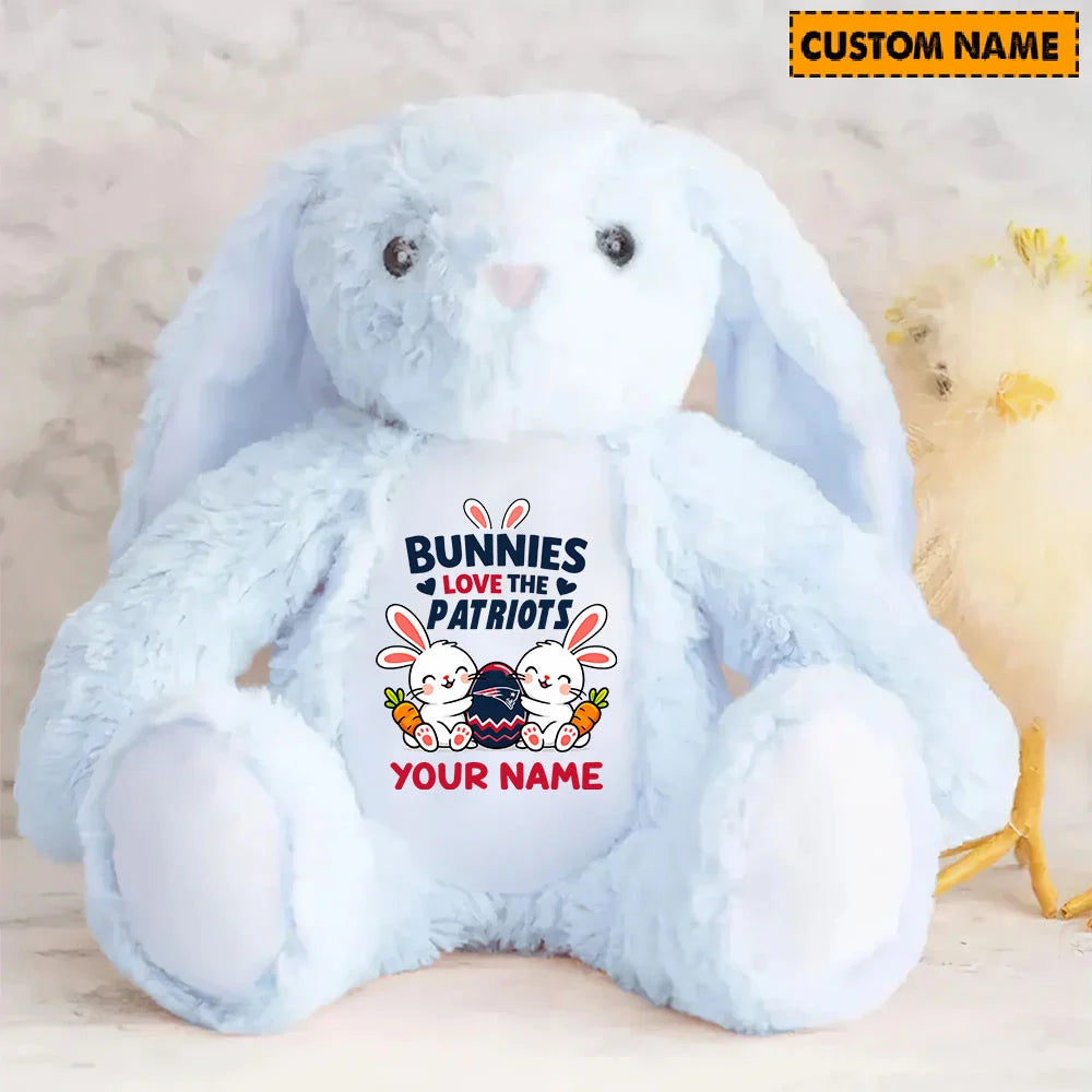 NFL Custom Name Stuffed Bunny Easter Gift For Fans - Limited Edition