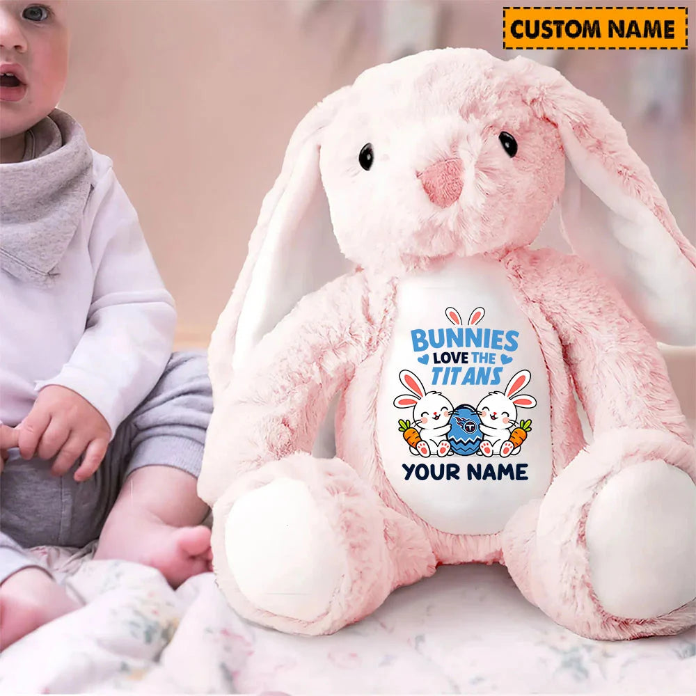 NFL Custom Name Stuffed Bunny Easter Gift For Fans - Limited Edition