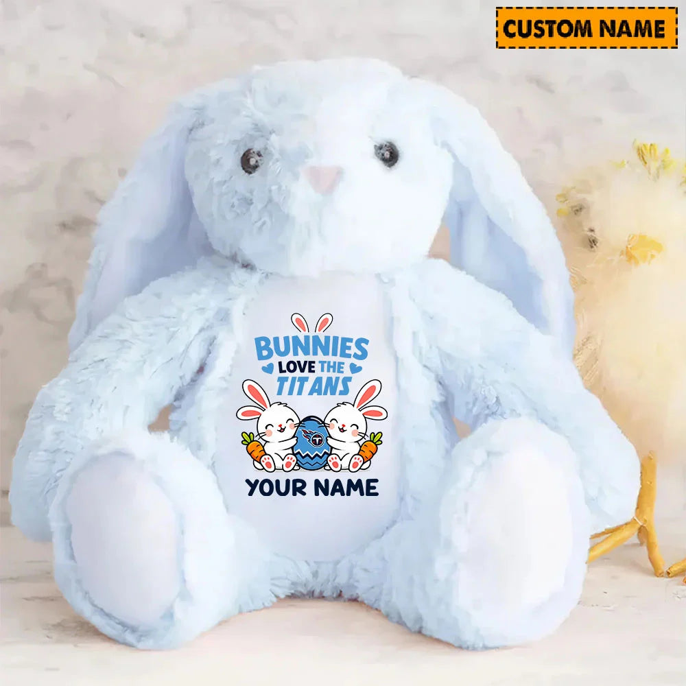 NFL Custom Name Stuffed Bunny Easter Gift For Fans - Limited Edition