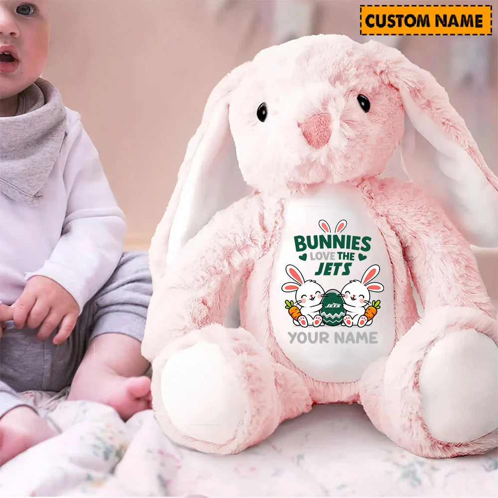 NFL Custom Name Stuffed Bunny Easter Gift For Fans - Limited Edition