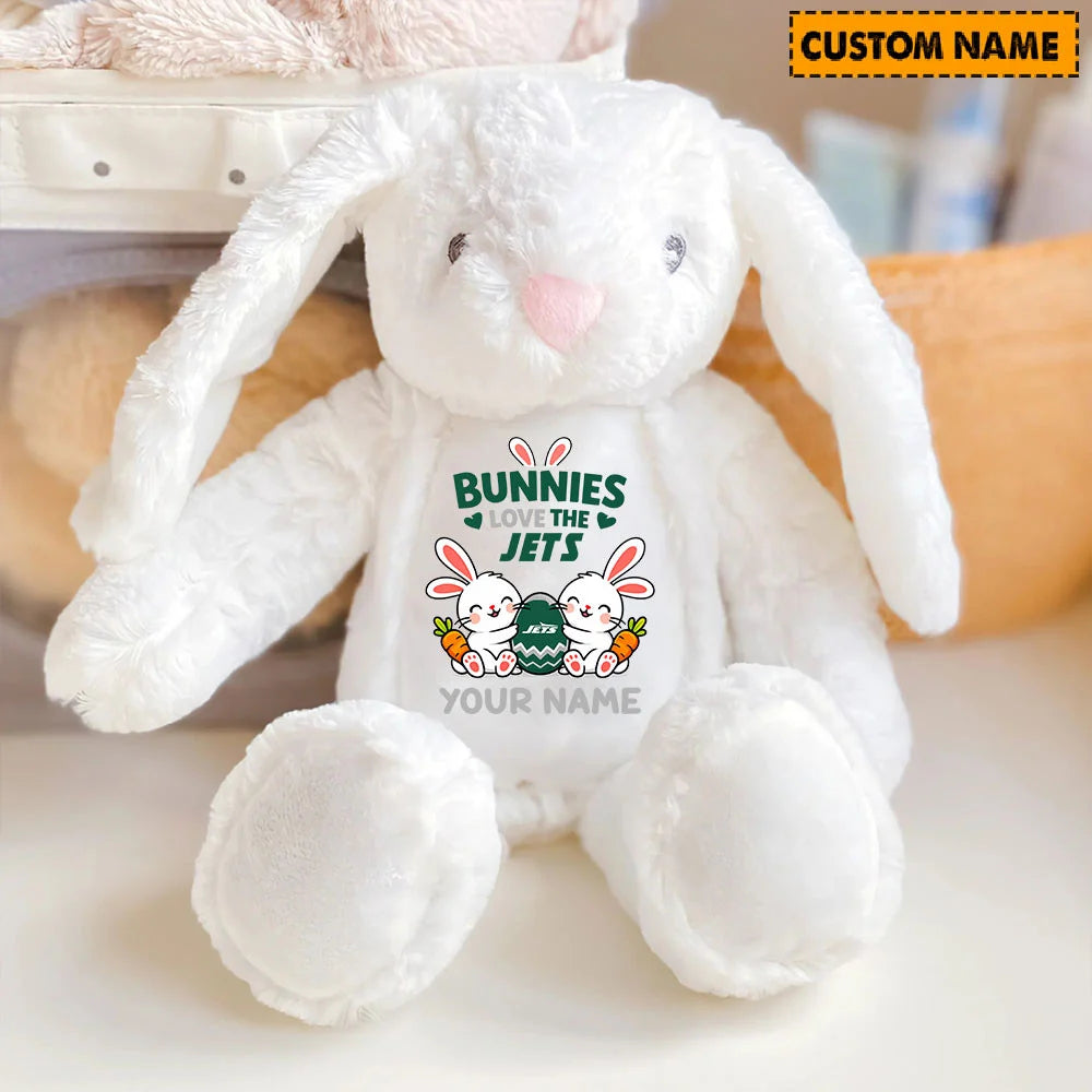 NFL Custom Name Stuffed Bunny Easter Gift For Fans - Limited Edition