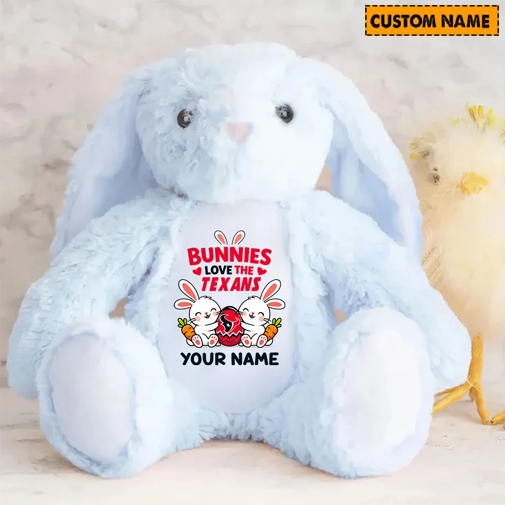 NFL Custom Name Stuffed Bunny Easter Gift For Fans - Limited Edition