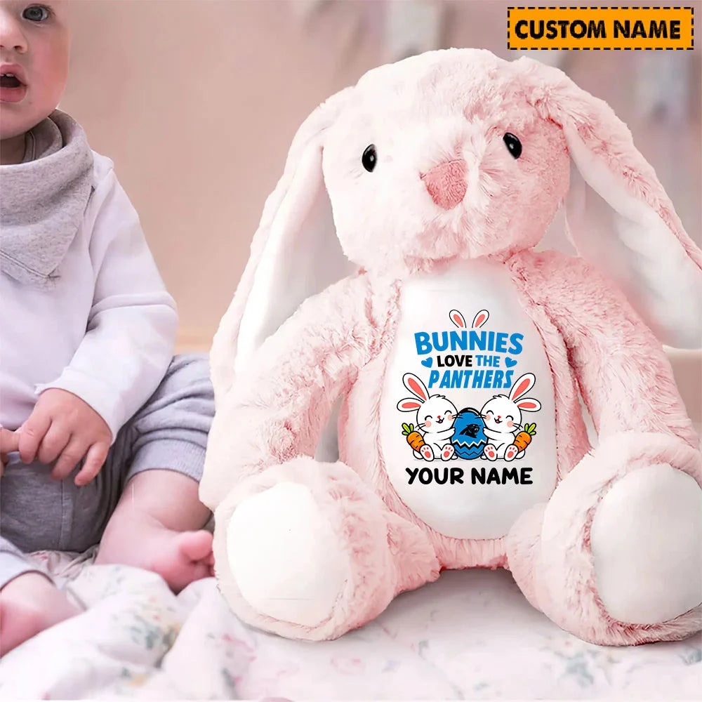 NFL Custom Name Stuffed Bunny Easter Gift For Fans - Limited Edition