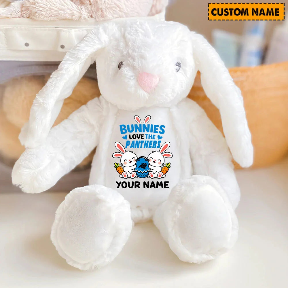 NFL Custom Name Stuffed Bunny Easter Gift For Fans - Limited Edition