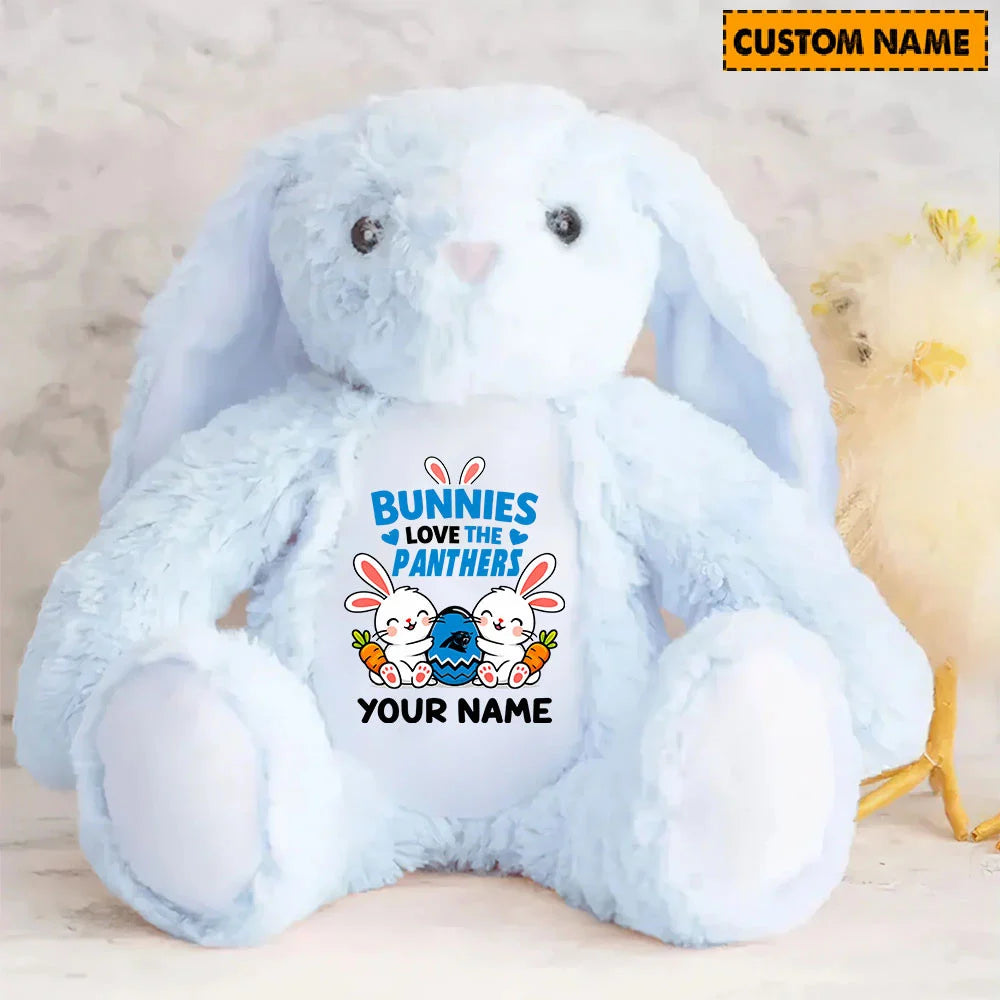 NFL Custom Name Stuffed Bunny Easter Gift For Fans - Limited Edition