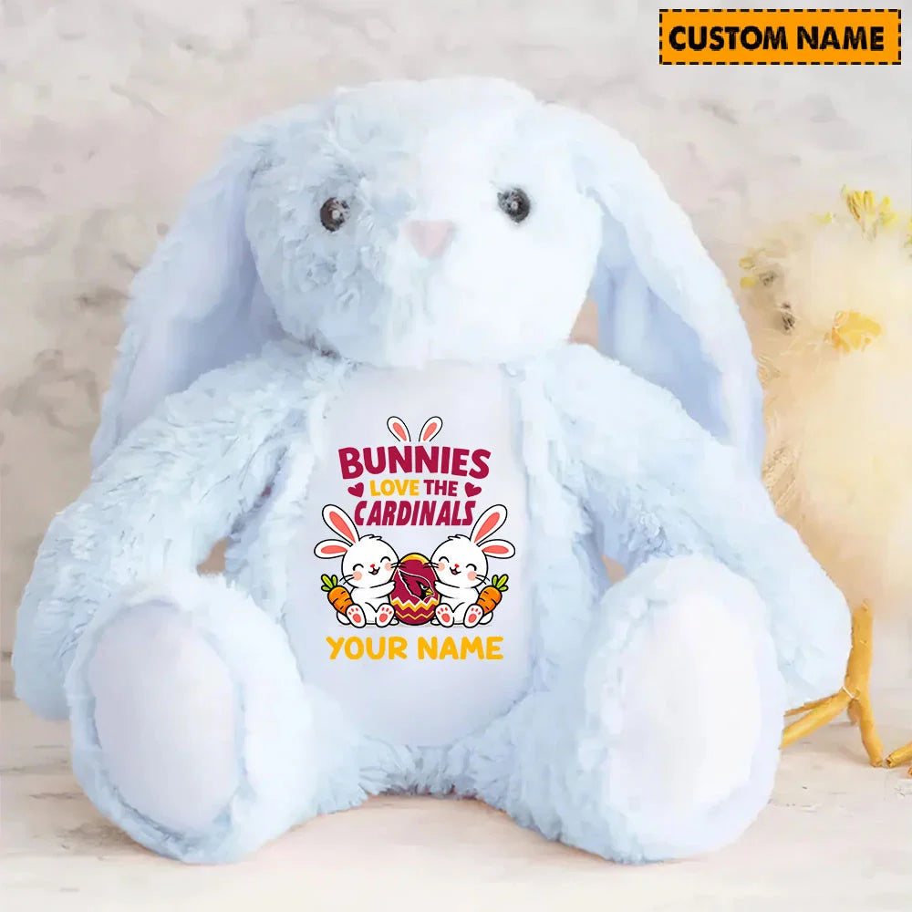 NFL Custom Name Stuffed Bunny Easter Gift For Fans - Limited Edition