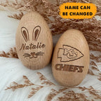 NFL Easter Wooden Egg Custom Any Name Gifts