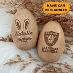 NFL Easter Wooden Egg Custom Any Name Gifts