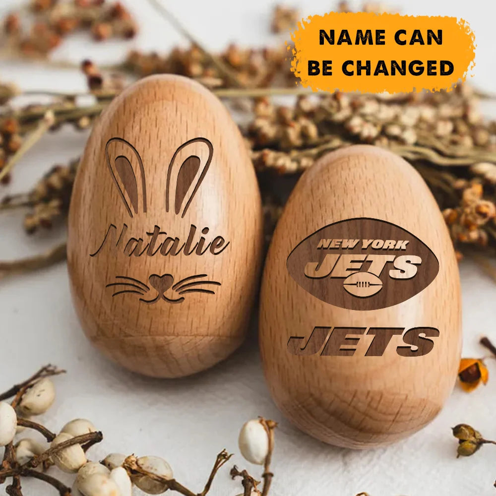 NFL Easter Wooden Egg Custom Any Name Gifts