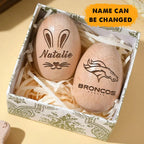 NFL Easter Wooden Egg Custom Any Name Gifts
