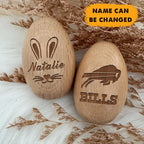 NFL Easter Wooden Egg Custom Any Name Gifts