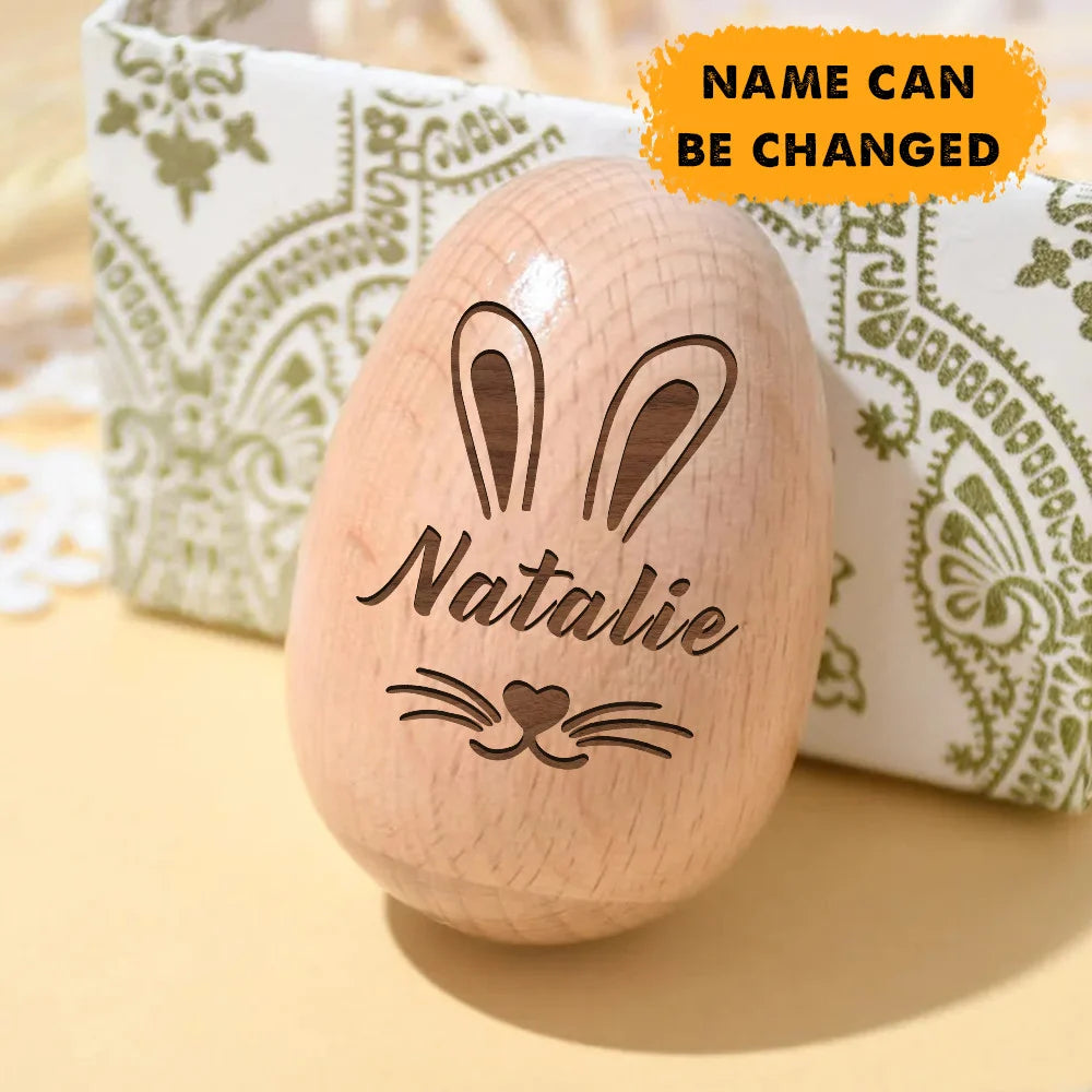 NFL Easter Wooden Egg Custom Any Name Gifts