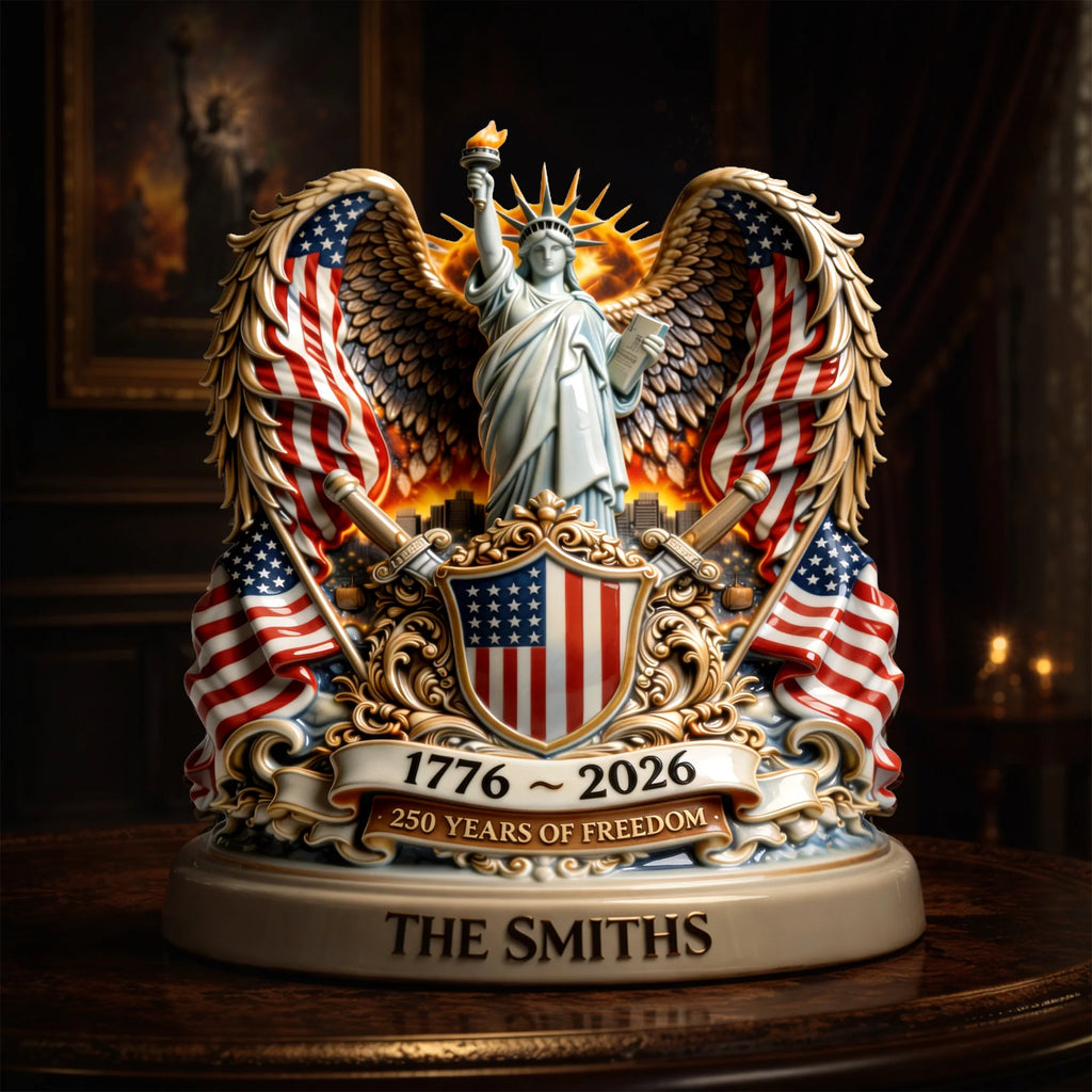 America 250th Anniversary Goddess Of Freedom Acrylic Plaque - Personalized Gifts
